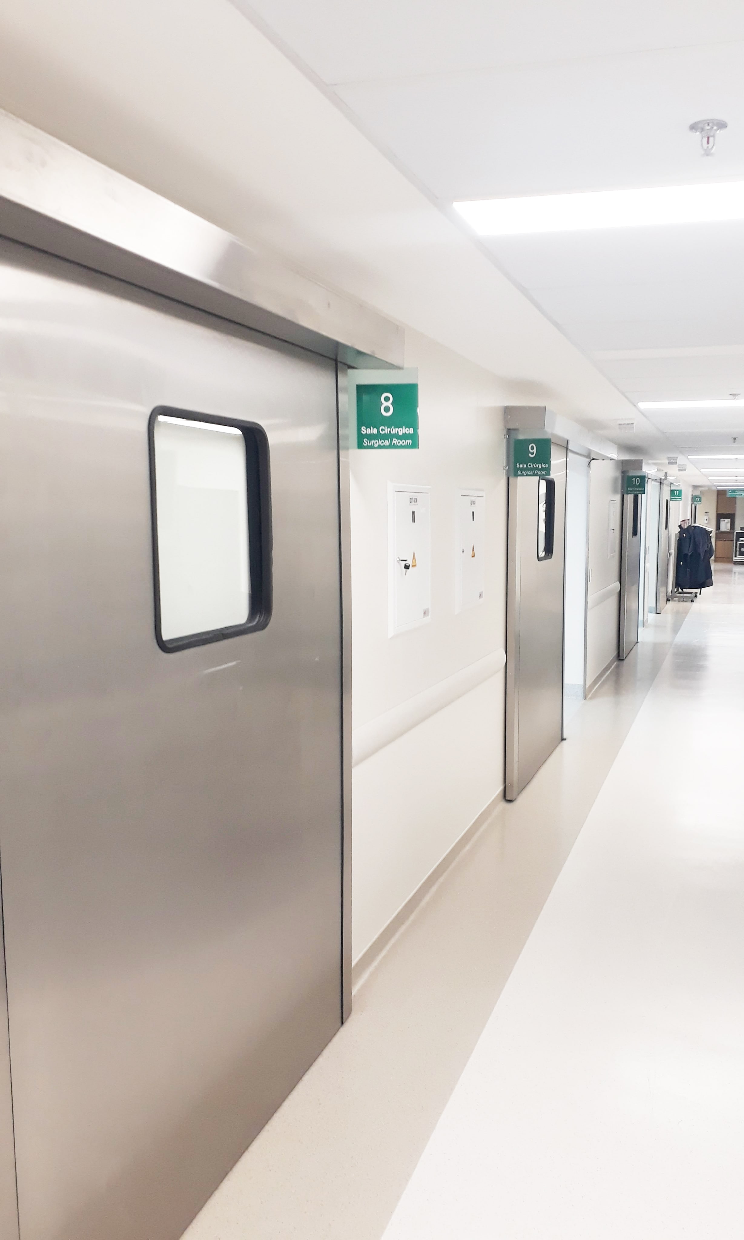 Portas automáticas para centros cirúrgicos